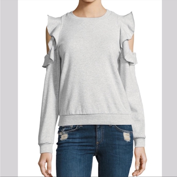 Rebecca minkoff gray Gracie sweatshirt l. Size L - Picture 1 of 7